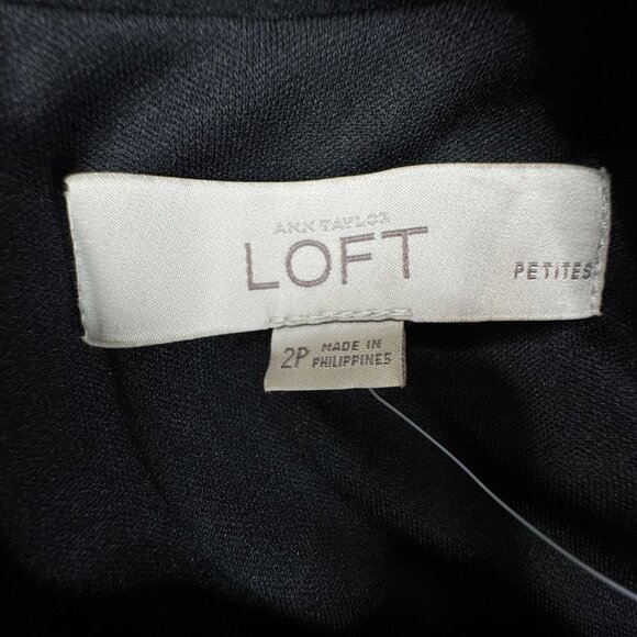 Loft Brand New Little Black Dress Size 2P Sleeveless - Picture 9 of 10